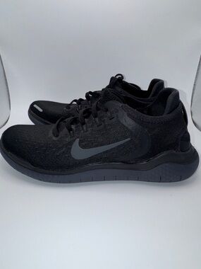 Nike Free RN 2018 Triple Black Running Sneaker Womens 7 942837-002